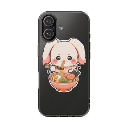 Kawaii Ramen Bunny Clear Impact-Resistant Case