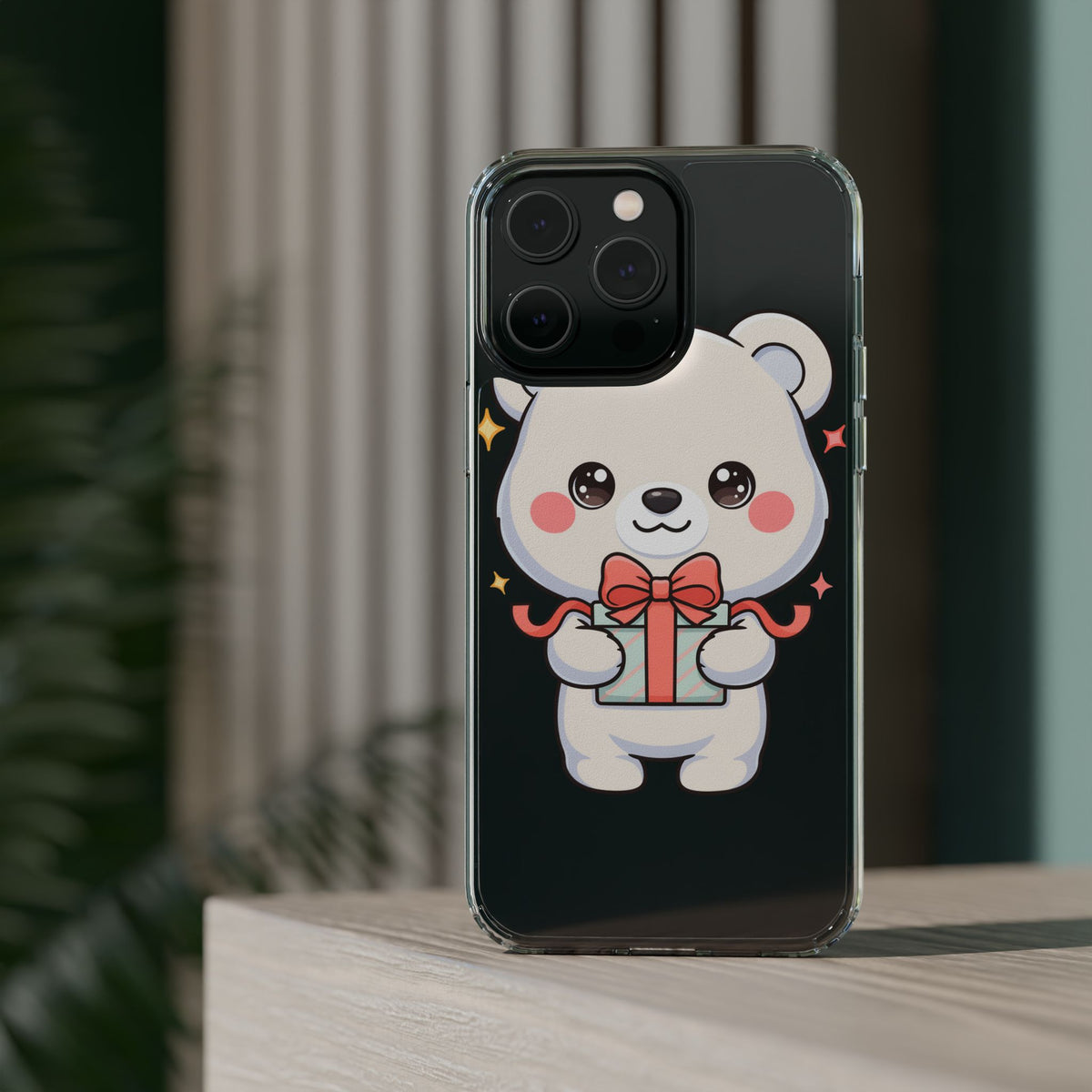 Kawaii Polar Bear Gift Phone Case for Holiday Gifting