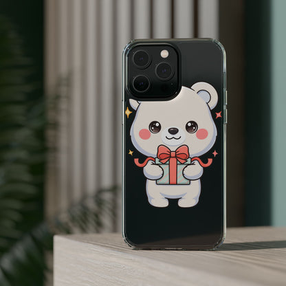 Kawaii Polar Bear Gift Phone Case for Holiday Gifting