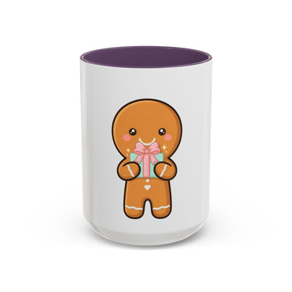Gingerbread Coffee Mug, Cute Holiday Accent Mug