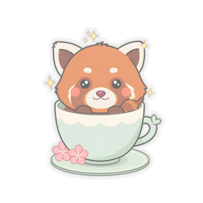 Kawaii Red Panda Sticker for Cute Desk Decor