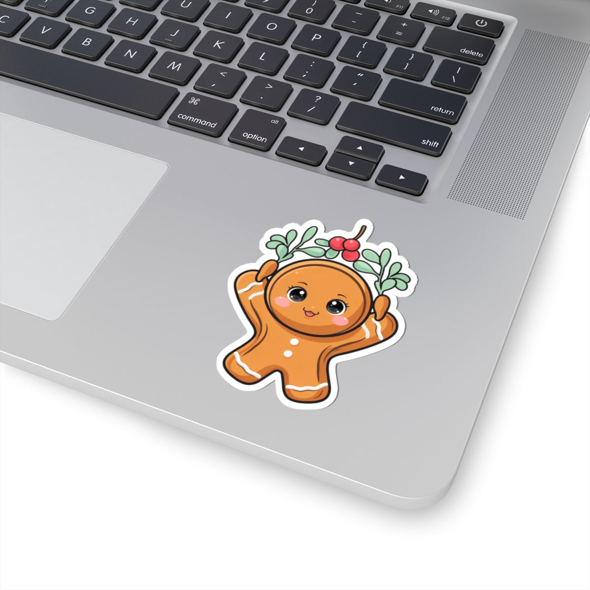 Kawaii Gingerbread Sticker for Cozy Christmas Cheer