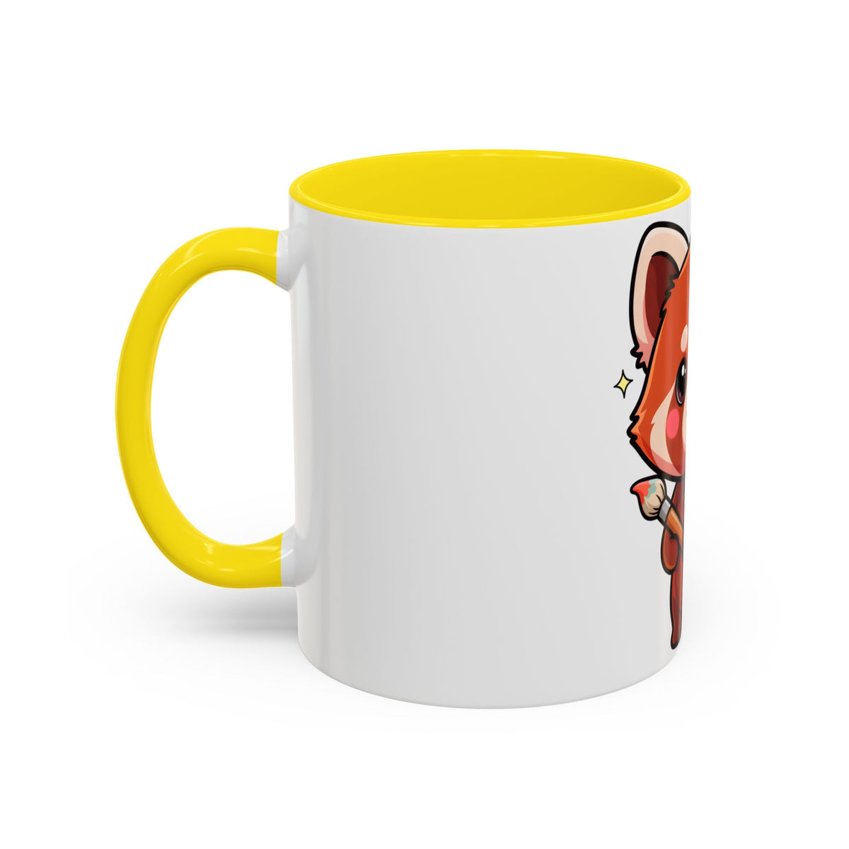 Kawaii Red Panda Accent Coffee Mug for Creative Days