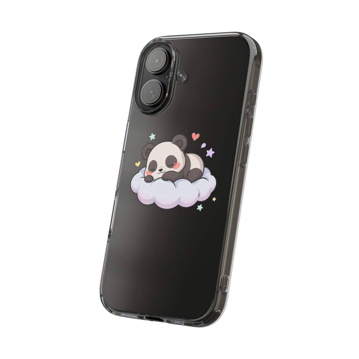 Sleeping Panda Clear Impact-Resistant Phone Case