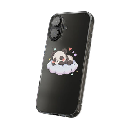 Sleeping Panda Clear Impact-Resistant Phone Case