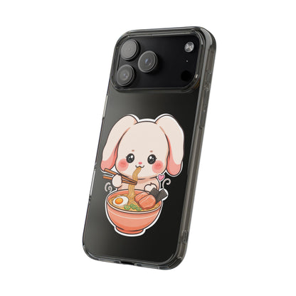 Kawaii Ramen Bunny Clear Impact-Resistant Case