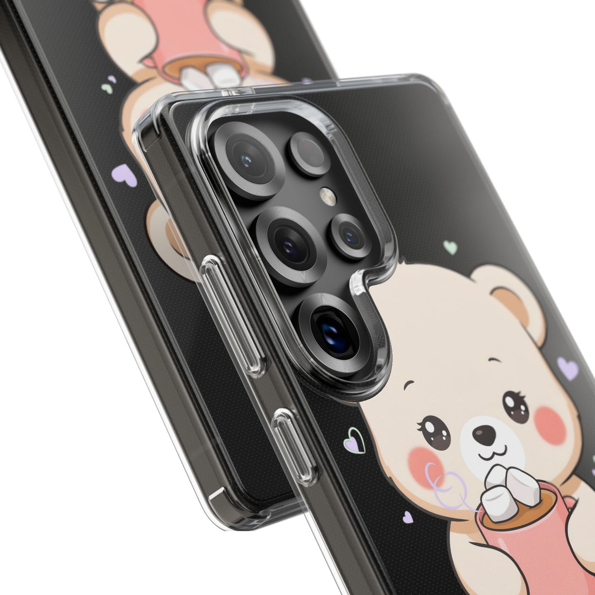 Kawaii Polar Bear Phone Case with Hot Cocoa