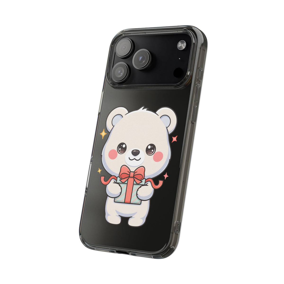 Kawaii Polar Bear Gift Phone Case for Holiday Gifting