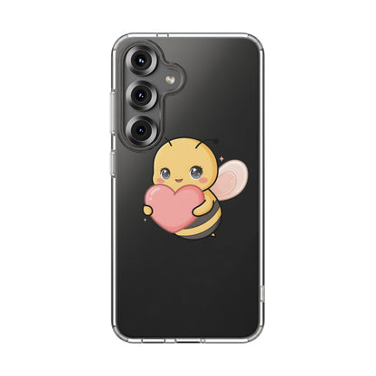 Kawaii Bee Clear Impact-Resistant Phone Case