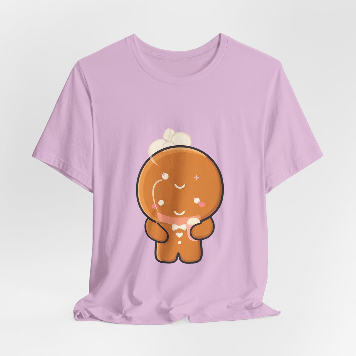 Kawaii Gingerbread Man T-Shirt for Cozy Cocoa Fans