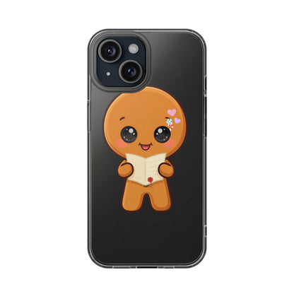 Gingerbread Man Phone Case, Cute Christmas Letter Reader