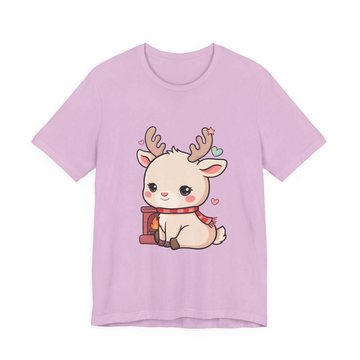 Kawaii Reindeer T-Shirt for Cozy Christmas Fans