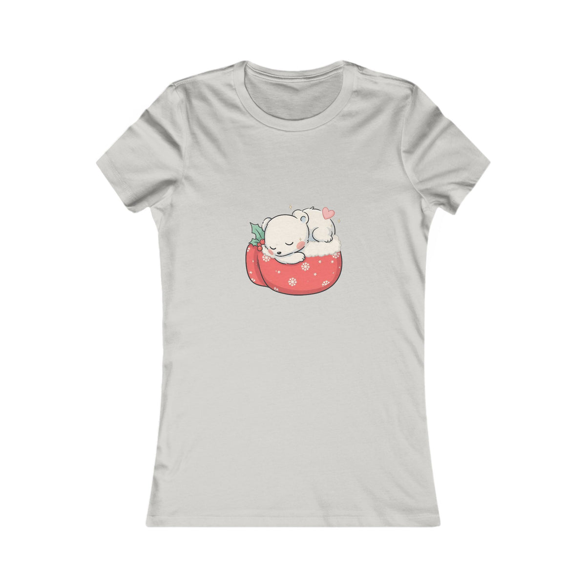 Kawaii Polar Bear Christmas Tee for Cozy Holiday Fans
