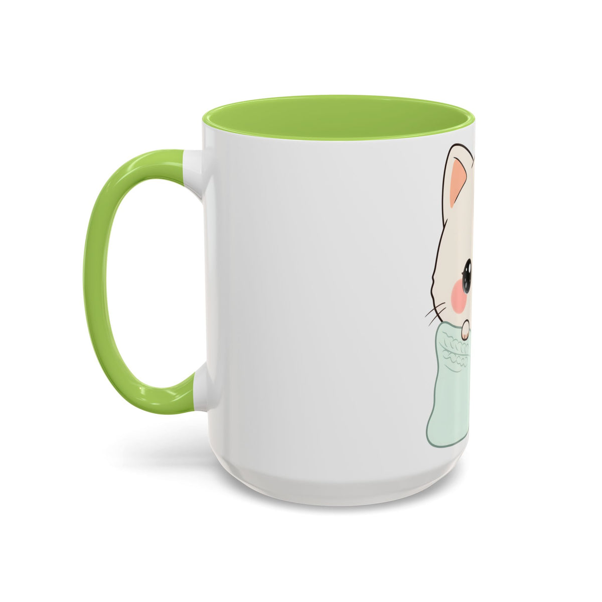Cozy Cat Accent Mug for Kawaii Cat Lovers