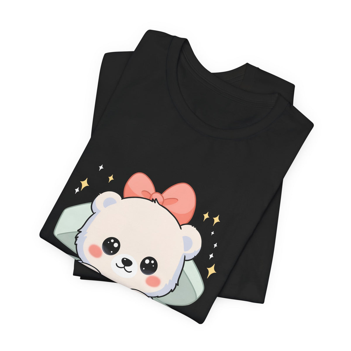 Kawaii Polar Bear Tee, Cute Gift Box Cub Unisex Shirt