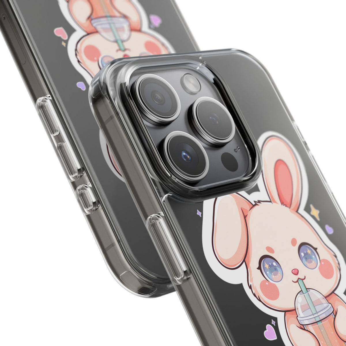 Kawaii Bunny Bubble Tea Phone Case for Boba Lovers