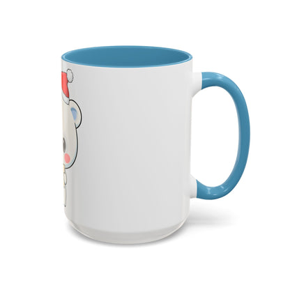 Kawaii Polar Bear Christmas Mug – Santa Letter Accent Mug