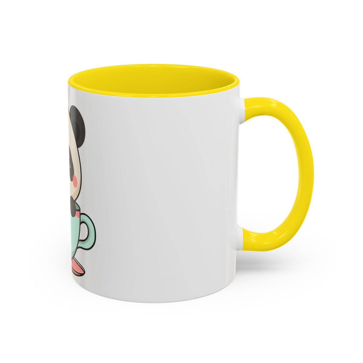 Kawaii Panda Accent Coffee Mug for Panda Lovers