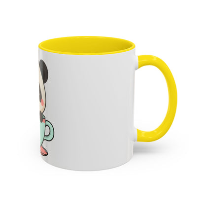 Kawaii Panda Accent Coffee Mug for Panda Lovers