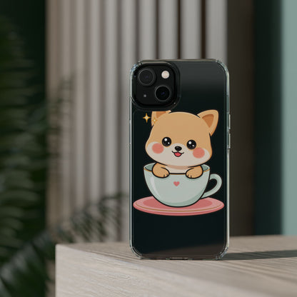 Kawaii Shiba Inu Phone Case – Cute Puppy in a Teacup