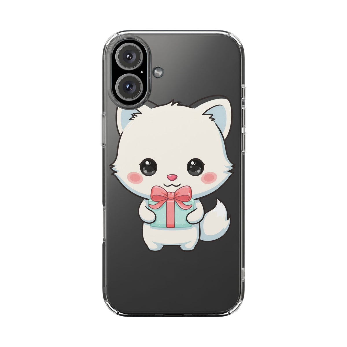 Kawaii Arctic Fox Phone Case with Gift