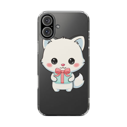 Kawaii Arctic Fox Phone Case with Gift