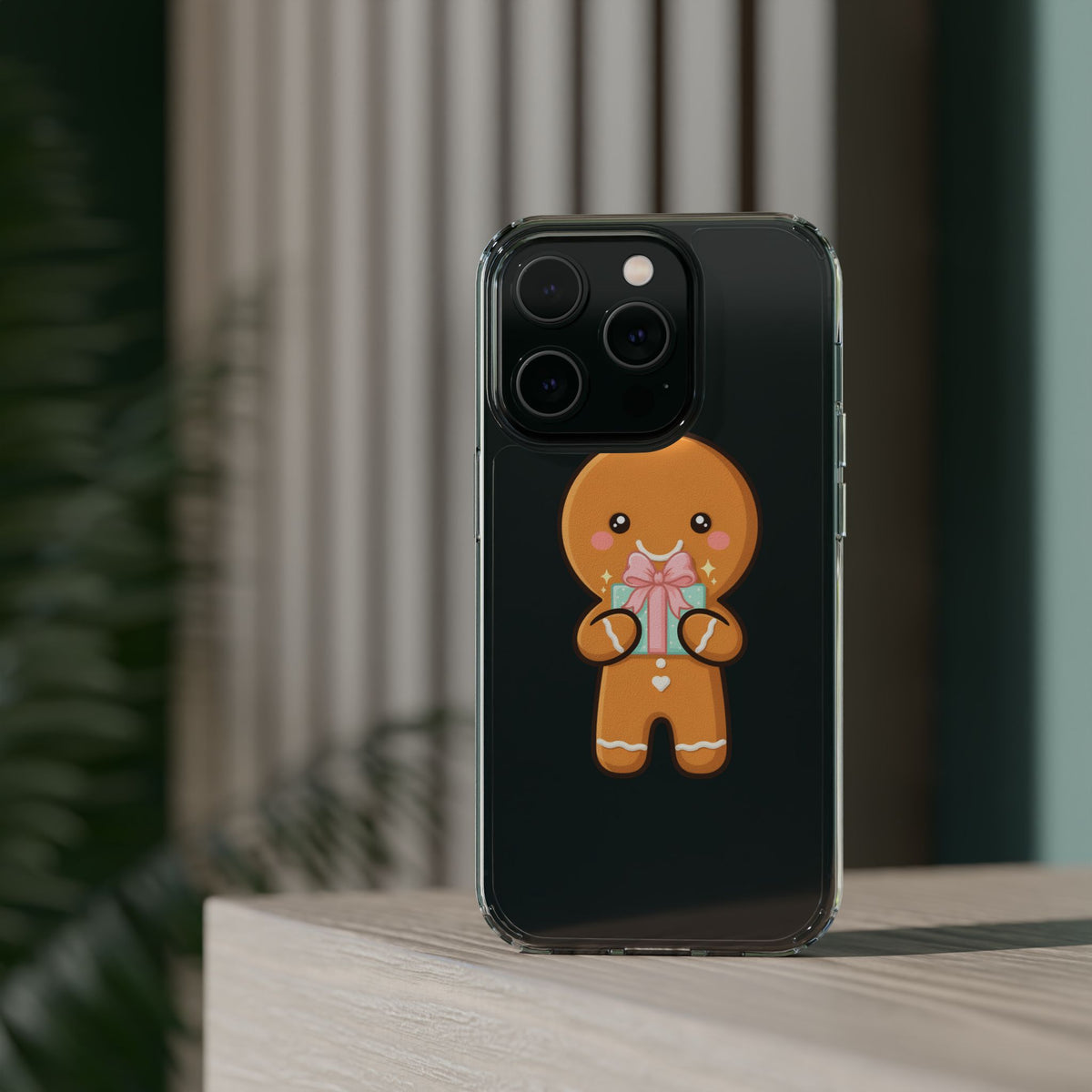 Gingerbread Man Phone Case, Cute Holiday Gift Design