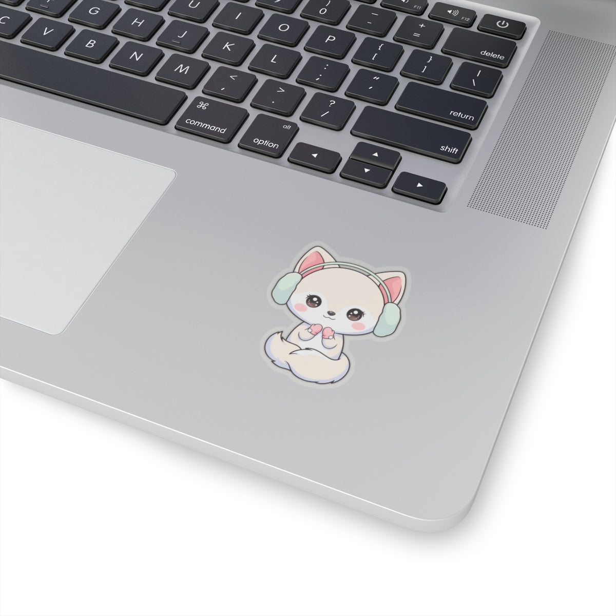 Kawaii Arctic Fox Sticker for Cozy Winter Vibes