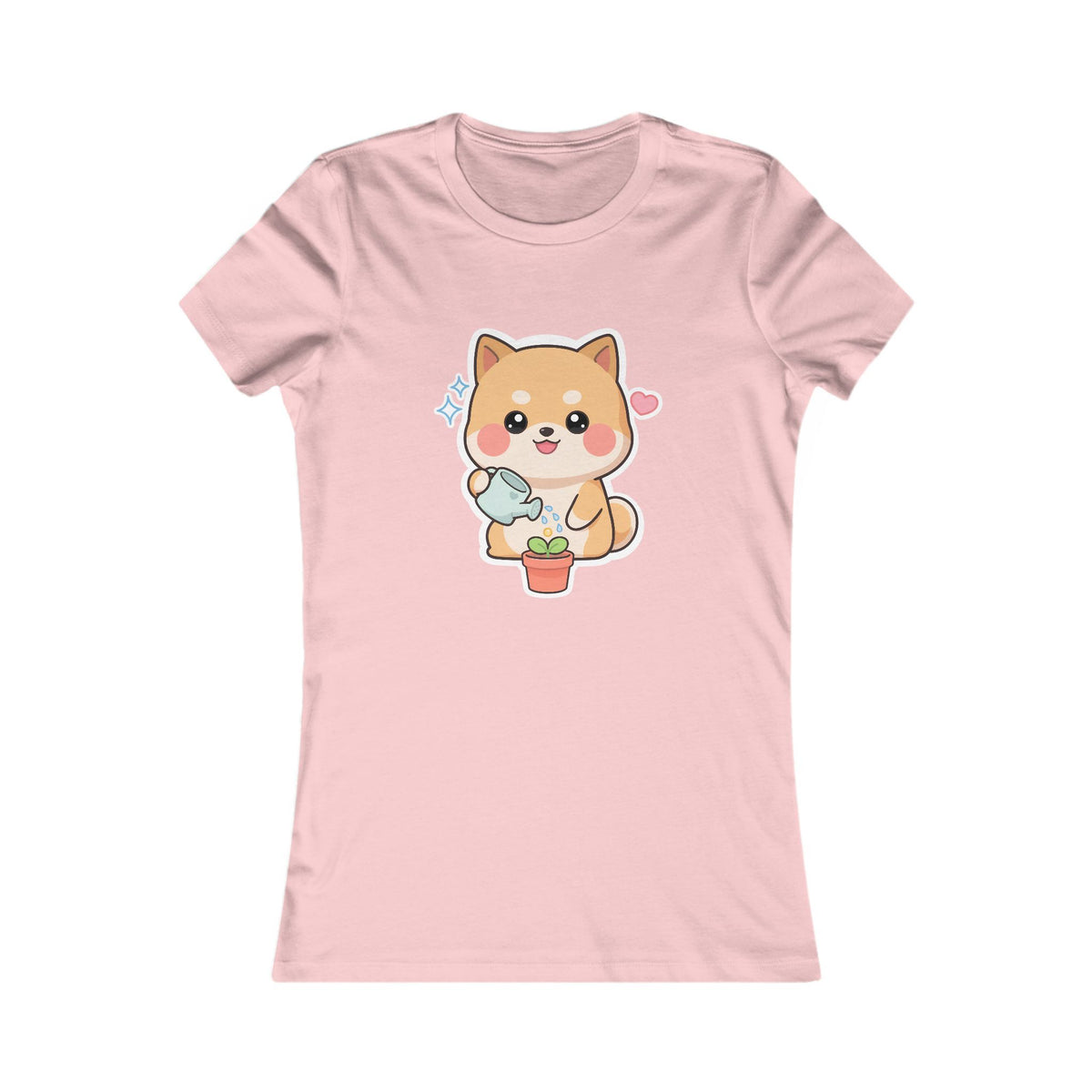 Kawaii Shiba Inu Plant Lover Women's Favorite Tee
