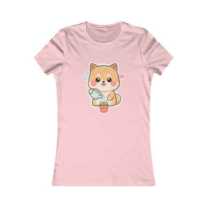 Kawaii Shiba Inu Plant Lover Women's Favorite Tee