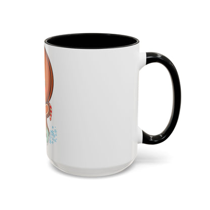 Gingerbread Man Ice Skating Accent Coffee Mug