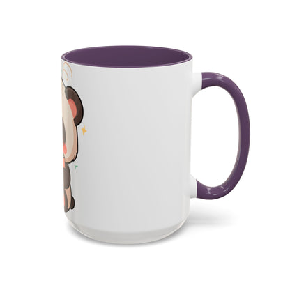 Kawaii Panda Reading Mug, Cute Book Lover Coffee Cup