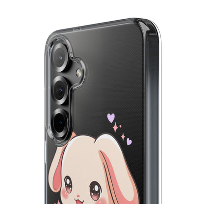 Kawaii Bunny Gamer Clear Impact-Resistant Phone Case