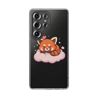 Cute Red Panda Phone Case, Dreamy Kawaii Cloud Art