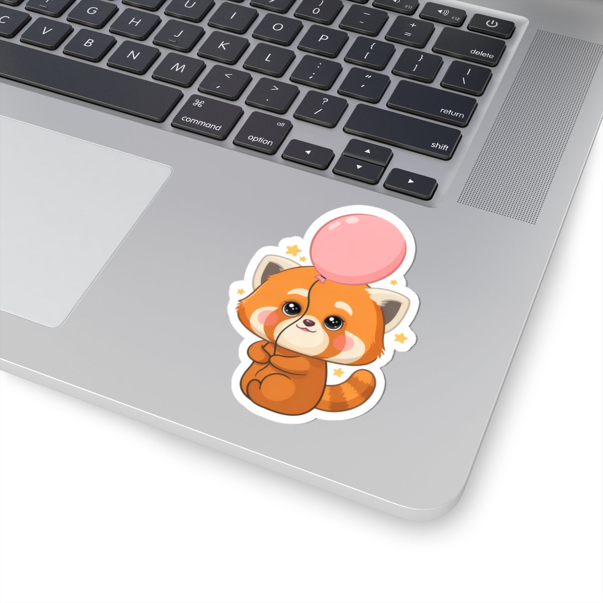 Kawaii Red Panda Sticker with Balloon | Chibi Animal