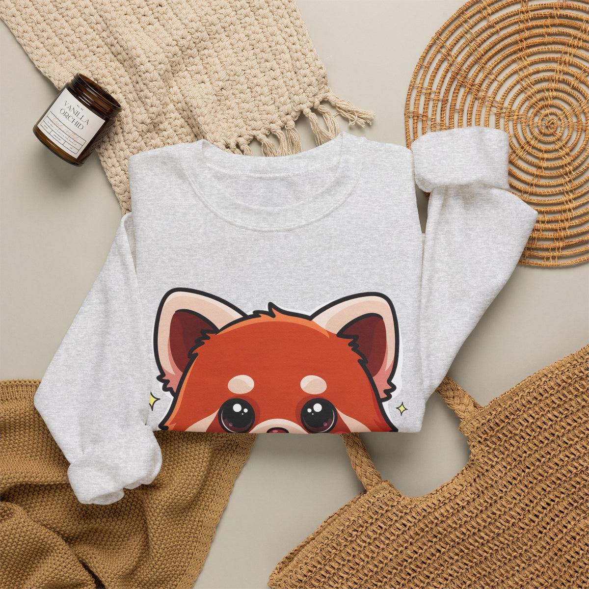 Kawaii Red Panda Sweatshirt for Creative Animal Lovers