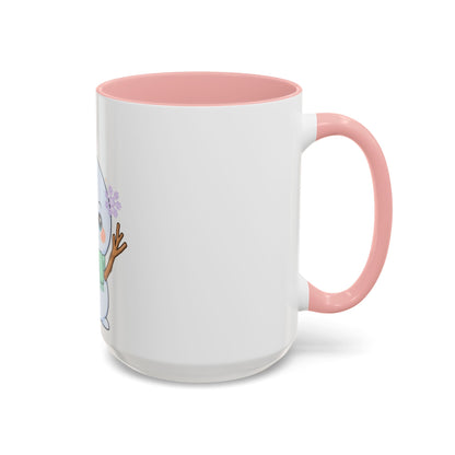 Kawaii Snowman Accent Coffee Mug for Winter Fans