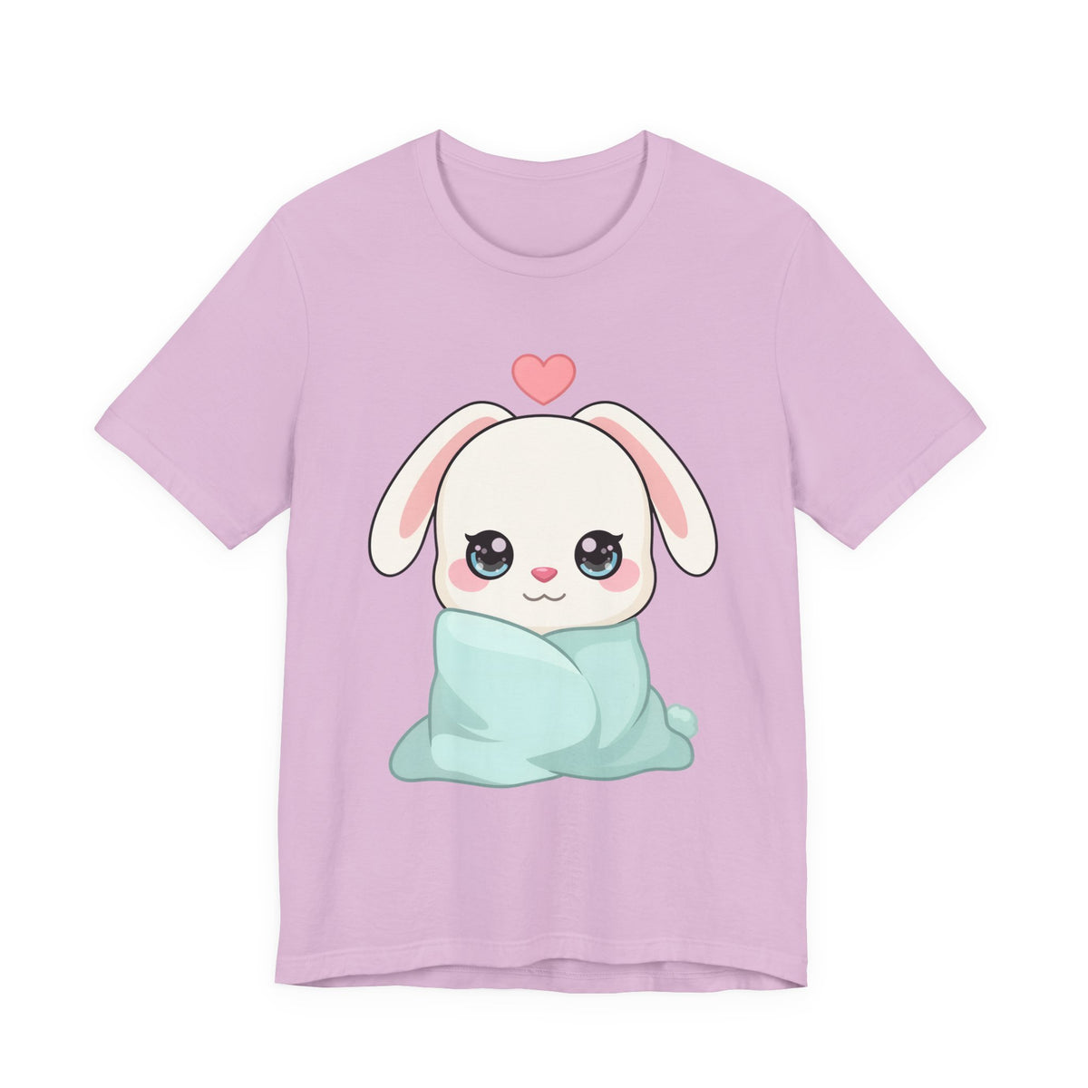 Cozy Bunny T-Shirt, Kawaii Blanket Bunny Tee