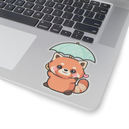 Kawaii Red Panda Sticker for Laptop and Journal Decor