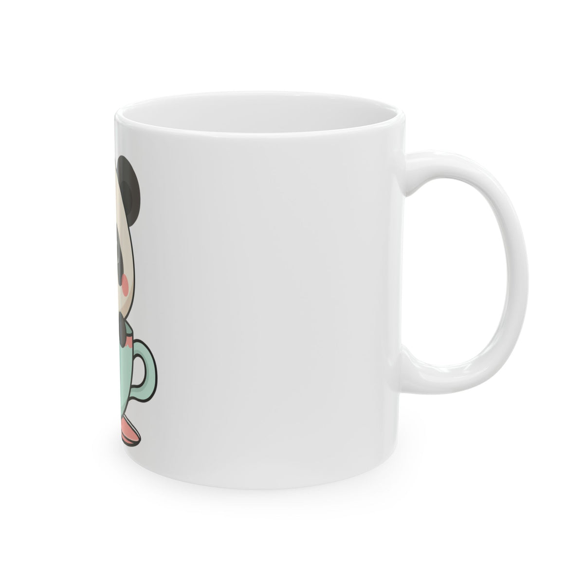 Kawaii Panda Mug, Cute Chibi Tea Cup Gift