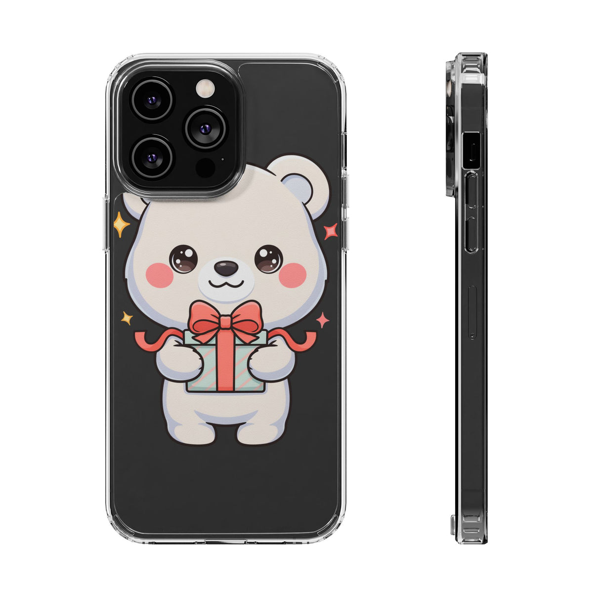 Kawaii Polar Bear Gift Phone Case for Holiday Gifting