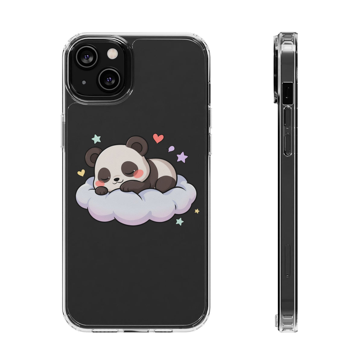 Sleeping Panda Clear Impact-Resistant Phone Case