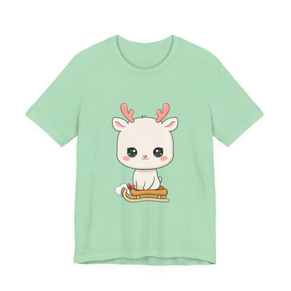 Kawaii Reindeer T-Shirt for Cozy Winter Days