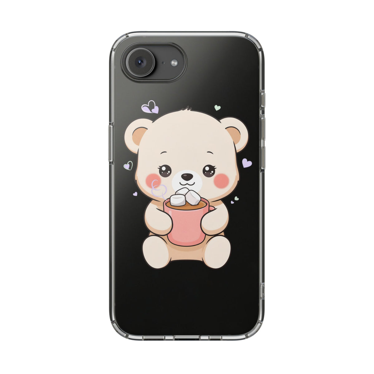Kawaii Polar Bear Phone Case with Hot Cocoa
