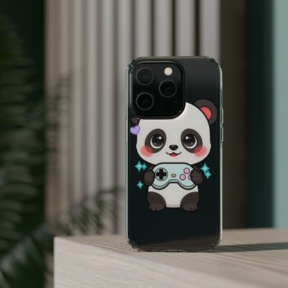 Gamer Panda Clear Impact-Resistant Phone Case
