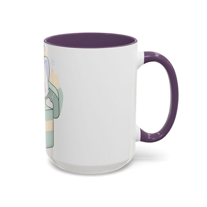 Kawaii Arctic Fox Mug, Cute Gift Box Accent Coffee Mug
