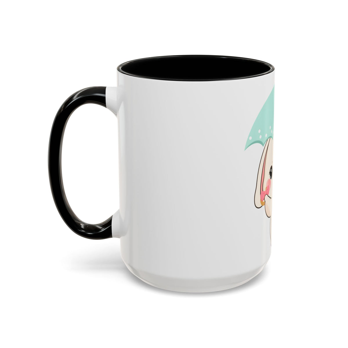 Kawaii Bunny Accent Coffee Mug for a Cheerful Desk