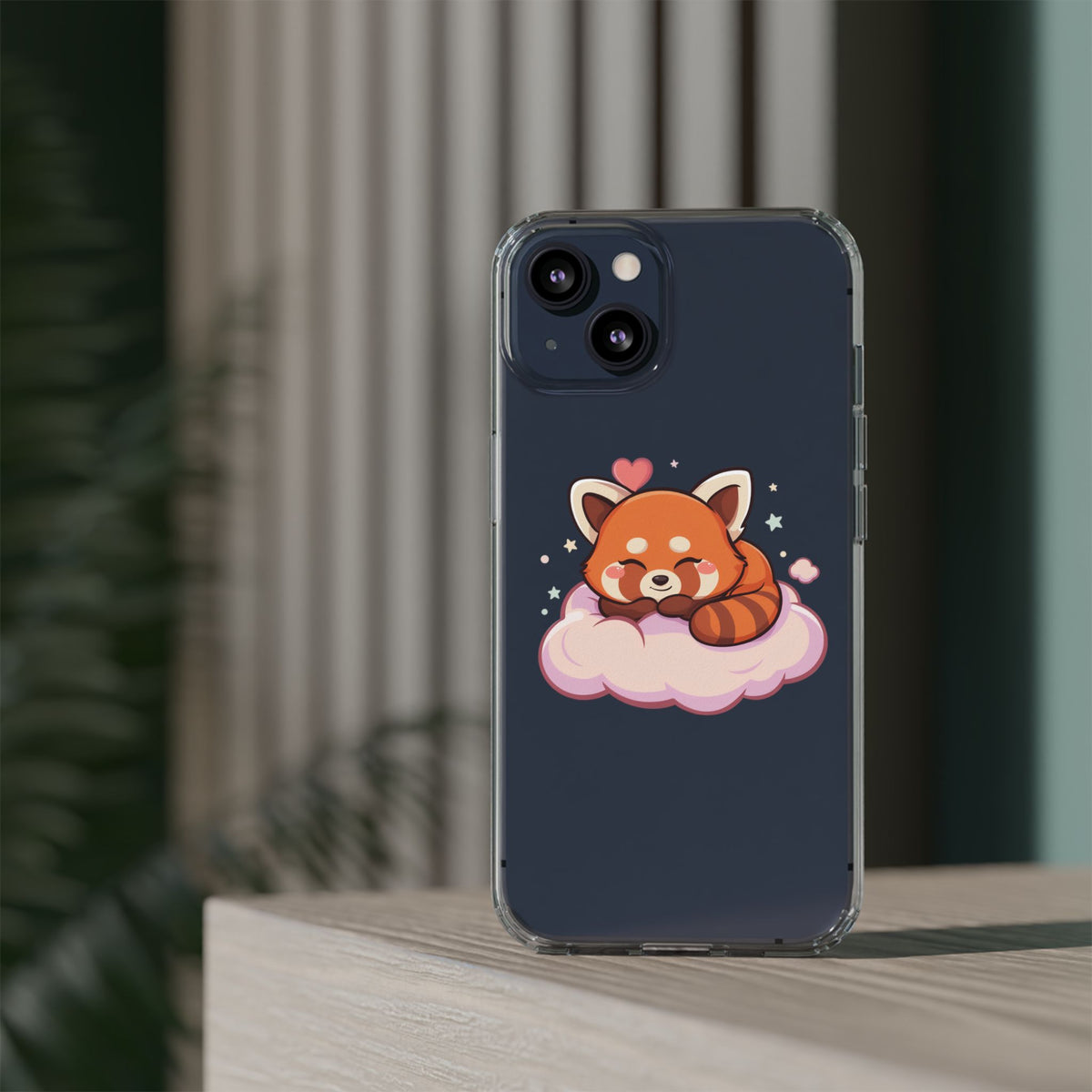 Cute Red Panda Phone Case, Dreamy Kawaii Cloud Art