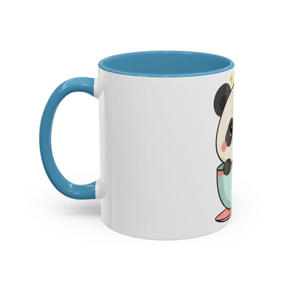 Kawaii Panda Accent Coffee Mug for Panda Lovers