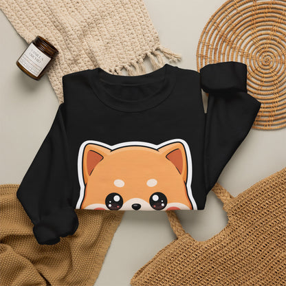 Kawaii Shiba Inu Bubble Tea Sweatshirt, Cute Dog Gift